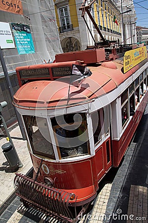 Lisbon Tram Editorial Stock Photo