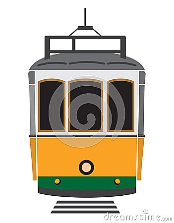 Lisbon tramway Vector Illustration