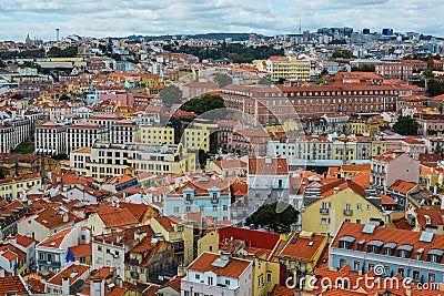 Lisbon view. Streets of Lisbon. Historic buildings. Authentic Portugal. Beautiful Portugal. Ruas de Lisboa. Travel. Portugal. Editorial Stock Photo