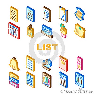 list checklist document check icons set vector Vector Illustration