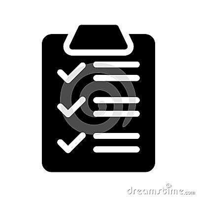 List glyph flat vector icon Stock Photo