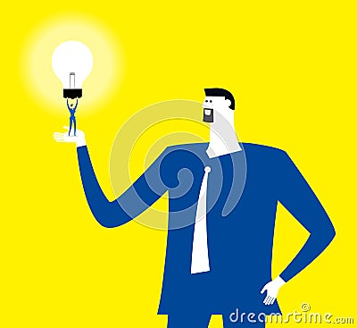 Listen to my great idea! Stock Photo