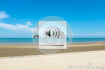 Listen to the sounds of nature. Stock Photo