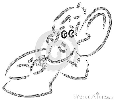 Listening ear Vector Illustration