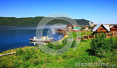 Listvianka settlement, Lake Baikal, Russia. Stock Photo