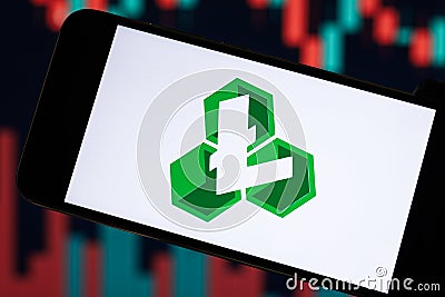 Litecoin Cash (LCC) editorial. Illustrative photo for news about Litecoin Cash (LCC) - a cryptocurrency Editorial Stock Photo