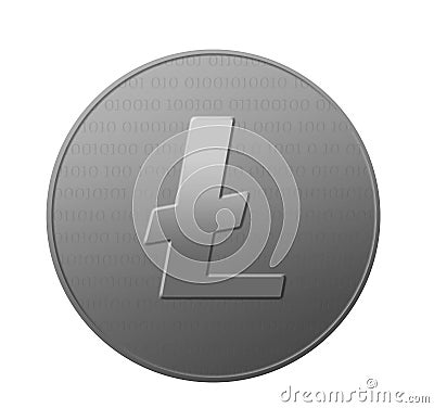Litecoin crypto currency Stock Photo