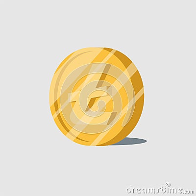 Litecoin cryptocurrency electronic cash symbol vector Vector Illustration