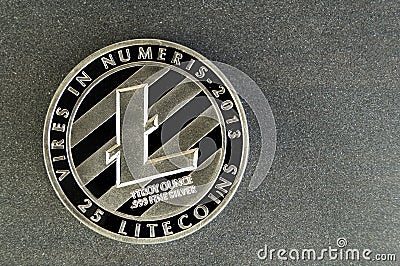 Litecoin is a modern way of exchange and this crypto currency Stock Photo