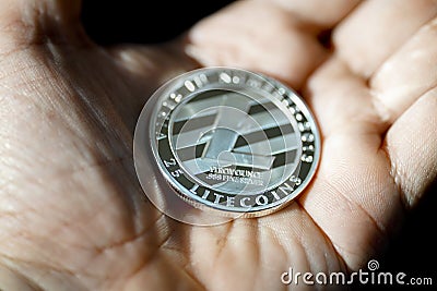 Litecoins coin Editorial Stock Photo