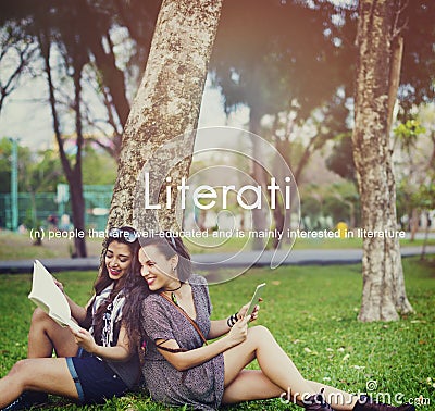 Literati Literature Highly Educated Literate Knowledge Concept Stock Photo