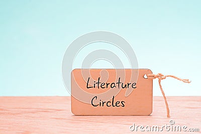 Literature circles are a student-centered approach to reading and discussing literature in small, collaborative groups. This Stock Photo