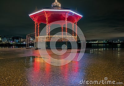 Band Stand Dun Laoghaire East Pier Stock Photo