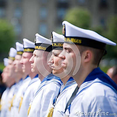 The Lithuanian Navy Soldiers Editorial Stock Photo