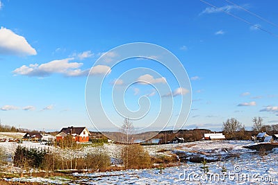 Lithuanian spring landscape Stock Photo