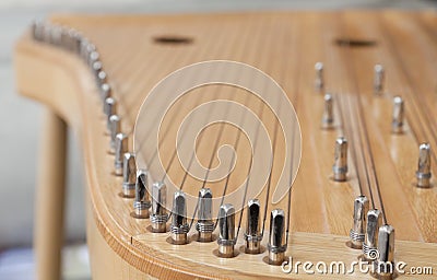 Lithuanian stringed instrument Stock Photo