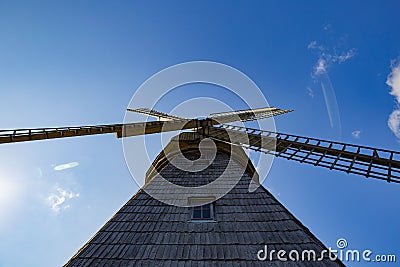 Lithuanian traditional windmill Stock Photo