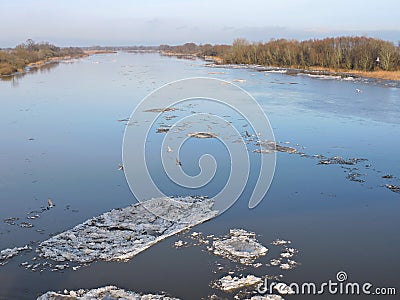 Lithuanian winter landscape Stock Photo