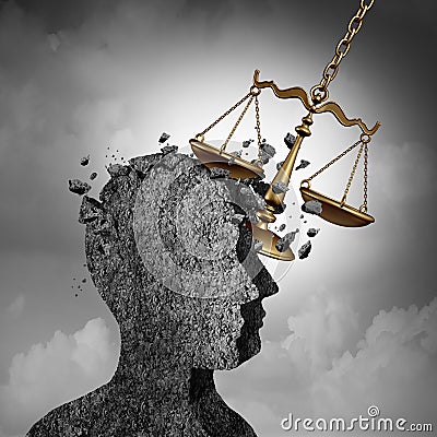 Litigation and Lawsuit Stress Cartoon Illustration