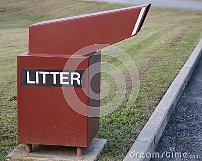 Litter receptacle Stock Photo