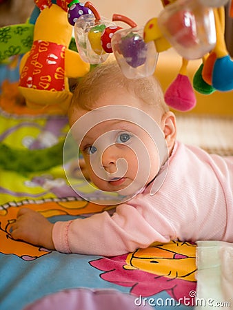 Little baby play Stock Photo