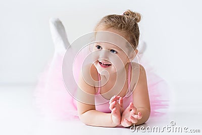 Little ballerina in pink tutu Stock Photo