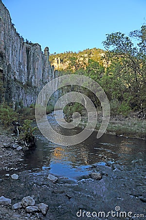 Little Bear Canyon Gila View Stock Photo