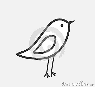 Little bird icon Vector Illustration