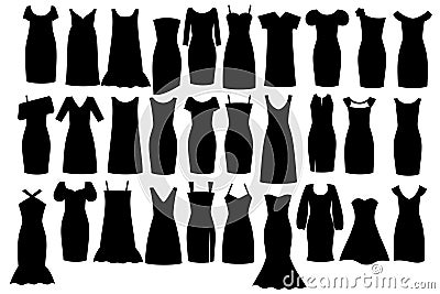 Little black dress Vector Illustration