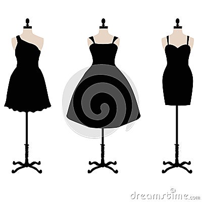 Little black dress vector Vector Illustration