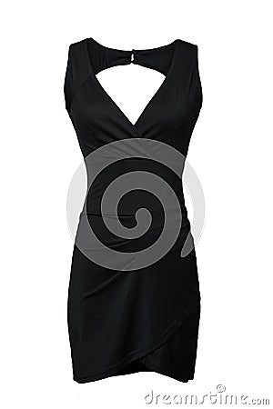 Little black dress isolated on white Stock Photo