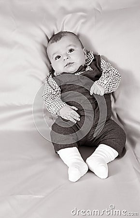 Little boy with a bow-tie Stock Photo