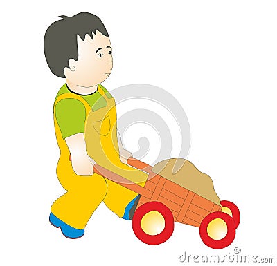 Cartoon Illustration of Cute Children and Teens Characters Large Se Stock Photo
