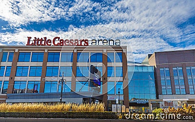 Little Caesars Arena in Detroit, Michigan Editorial Stock Photo