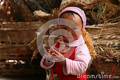 Little chinese girl Editorial Stock Photo