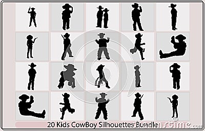 little cowboy riding a horse simple modern logo,a silhouette little boy cowboy on nature, Vector Illustration