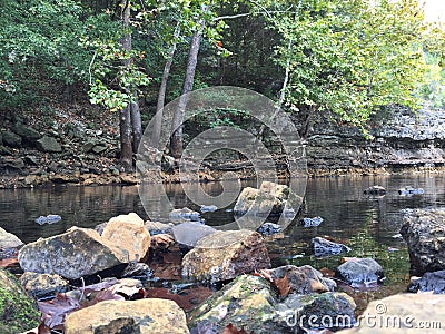 Little Creek rocks landscape nature Stock Photo