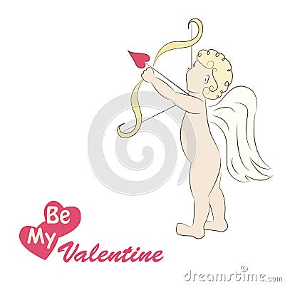 Little cupid Vector Illustration