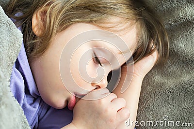 Little cute baby sleeping Stock Photo