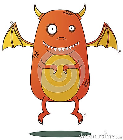 Little Dragon Vector Illustration