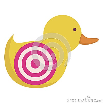 Little duck of carnival Vector Illustration