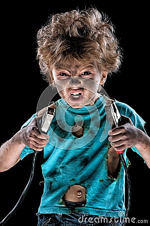 Little electrician Stock Photo