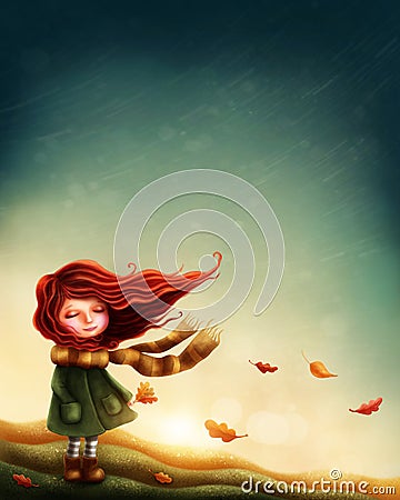 Little fairy girl Stock Photo