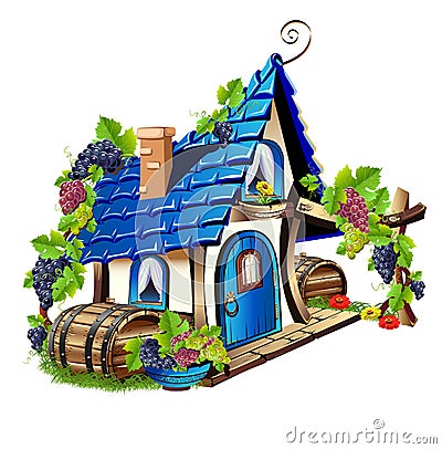 Little fairy house Vector Illustration
