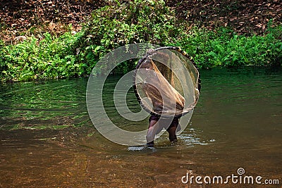 little fisherman at jhargram west bengal india Editorial Stock Photo