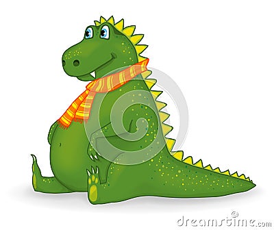 Little funny dragon Stock Photo