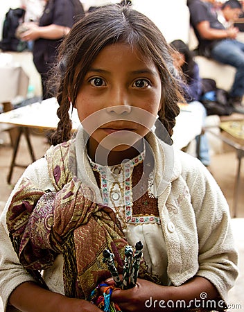 Little girl in Chiapas, Mexico Editorial Stock Photo