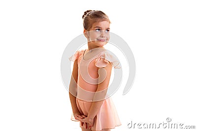 Little girl dancing Stock Photo