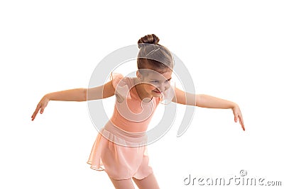 Little girl dancing Stock Photo