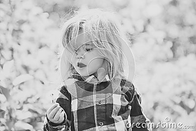 Little girl face portrait in your advertisnent. Freedom, activity, discovery Stock Photo